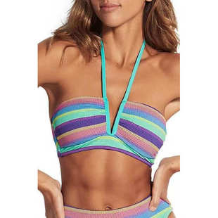 显白比基尼性感BIKINI 泳衣度假比基尼上衣下裤 LLY女款 SEAF