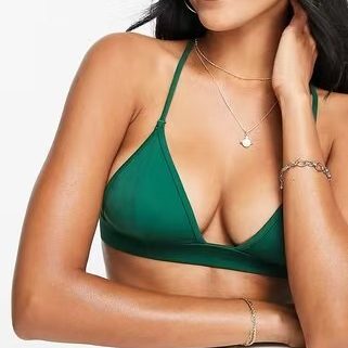 WEEK*AY新款欧美性感女少分体跨境印花系带比基尼 少女泳衣  单件