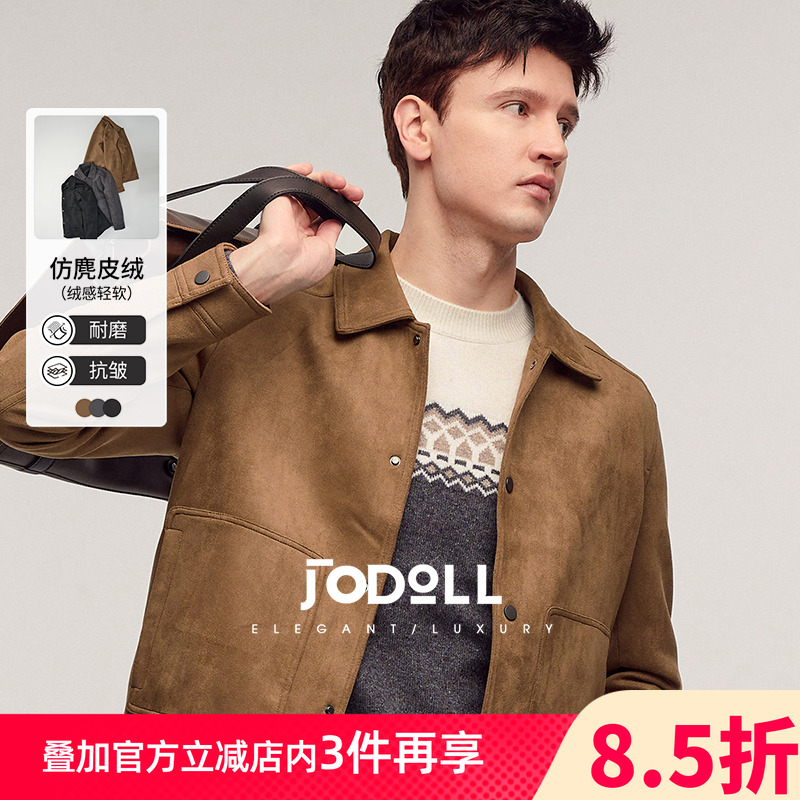 JODOLL翻领秋季夹克复古