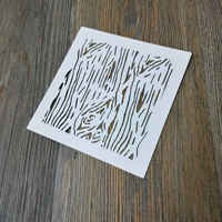 Giraffe pattern, spider web, polka dot, snake pattern, leopard pattern, wood grain masking board, 14*14cm, small-sized planner, smeared 705 thumbnail 2