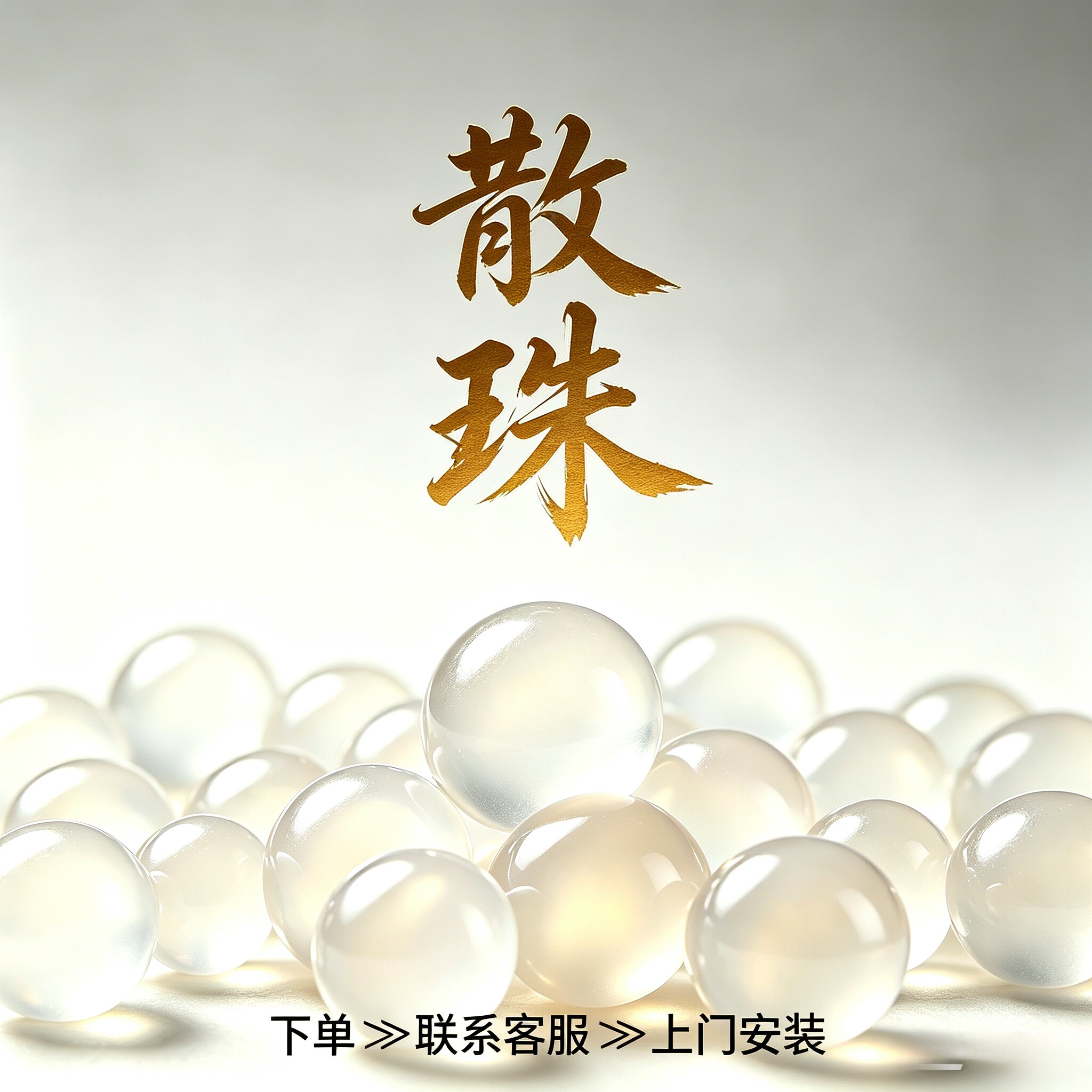 入珠单颗散珠镶珠硅胶珠一两三四颗789毫米下单后主页预约安装