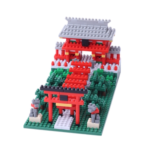 nanoblock日本小颗粒积木微颗粒世界名胜 稻荷神社建筑拼装玩具
