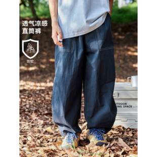 DK童装夏季新款女男童复古日系工装裤儿童中大童直筒休闲裤长裤潮