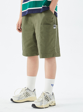 DK潮牌童装2025夏季新款男童五分裤儿童休闲裤中大童工装短裤百搭