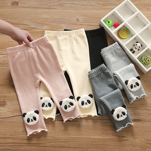女童裤子春秋装2024新款宝宝弹力打底裤婴幼儿洋气百搭外穿长裤