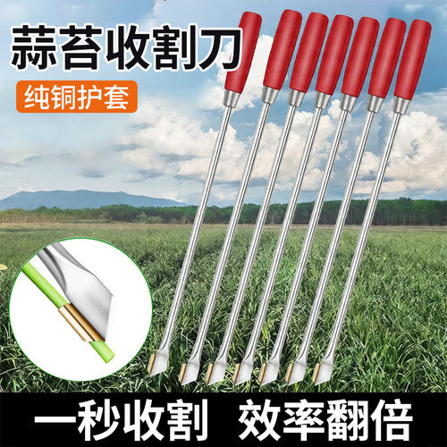 抽蒜苔神器农用工具蒜农收割刀新款划蒜苔刀拔摘剥打提蒜薹蒜苗台