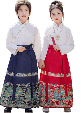 儿童汉服马面裙女童中国风唐装