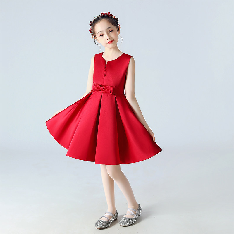 六一儿童演出服红色朗诵合唱服图片