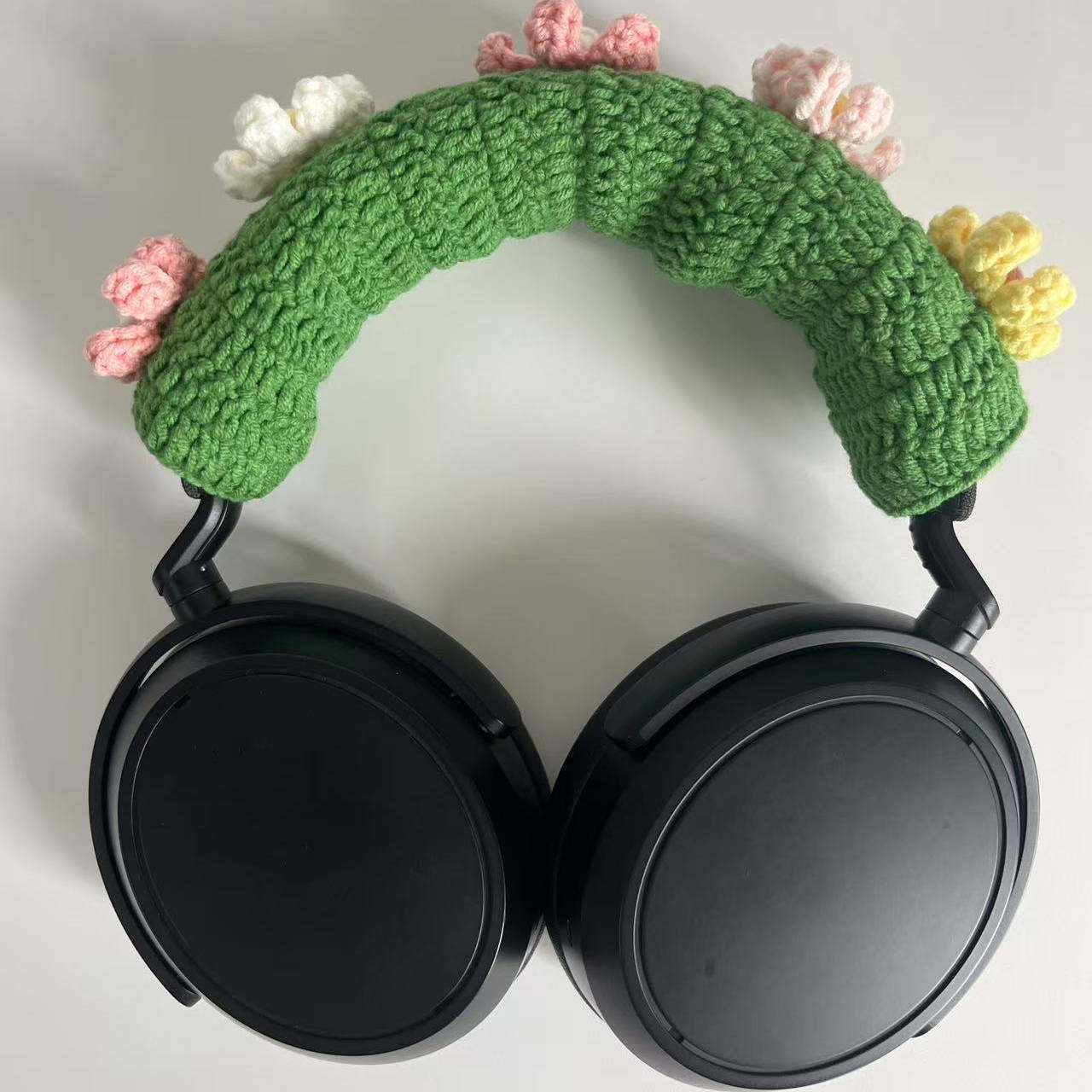 手工编织成品适用于森海塞尔大馒头四飓风 苹果 索尼 BOSE 防破损破皮防油方便拆卸可以清洗防真小雏菊可定制