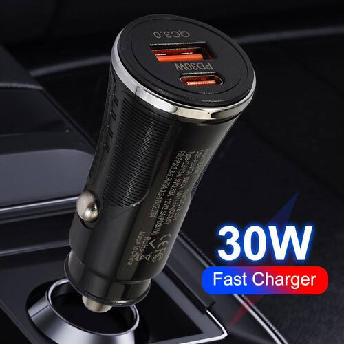 PD48W USB+PD快充手机车载充电器 Type-c适用三星手机兼容PPS协议