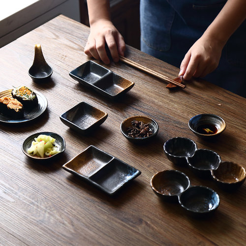 日式味碟家用陶瓷日料小碟子