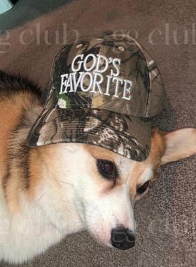 迷彩棒球帽树枝立体刺绣印花鸭舌帽树枝praying硬顶capper同款帽