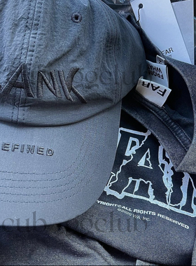 22ss vibe风尼龙black刺绣帽子 男女鸭舌帽