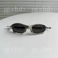 Future Metal-Coated Polarized Sunglasses, Oval Mechanical Concave Shape Sports Sunglasses, Cycling Glasses ins