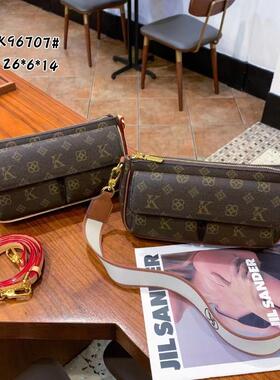 优库迪斯UK女包2025爆款托特包高品质轻奢复古时尚老花单肩斜挎包