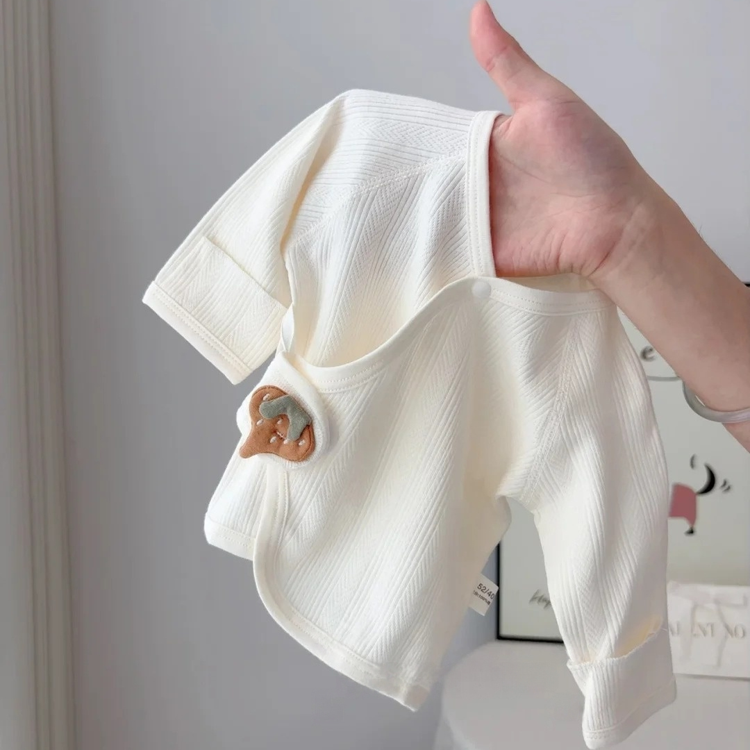 男女宝宝半背衣a类春秋季新生儿月子服初生婴儿衣纯棉上衣和尚服