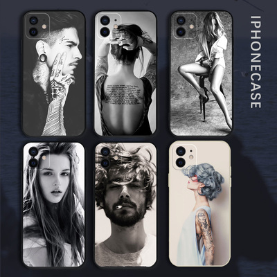 纹身手机壳苹果14欧美风华为美女小米13性感艺术适用男iphone12promax女mate50/p50/vivo/oppo荣耀X90/K10/RE