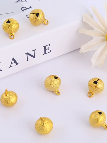 Медный матовый колокольчик, аксессуар с аксессуарами, DIY, домашний питомец