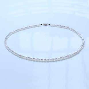 天然淡水珍珠项链baby小米珠链百搭热卖 磁吸扣叠戴锁骨链高极感