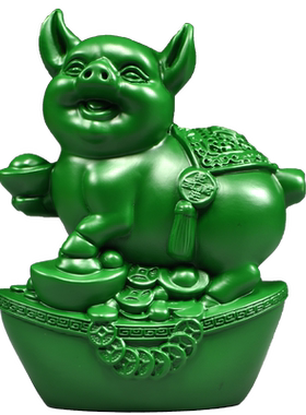 实木质祝福新古典客厅吉祥物摆件