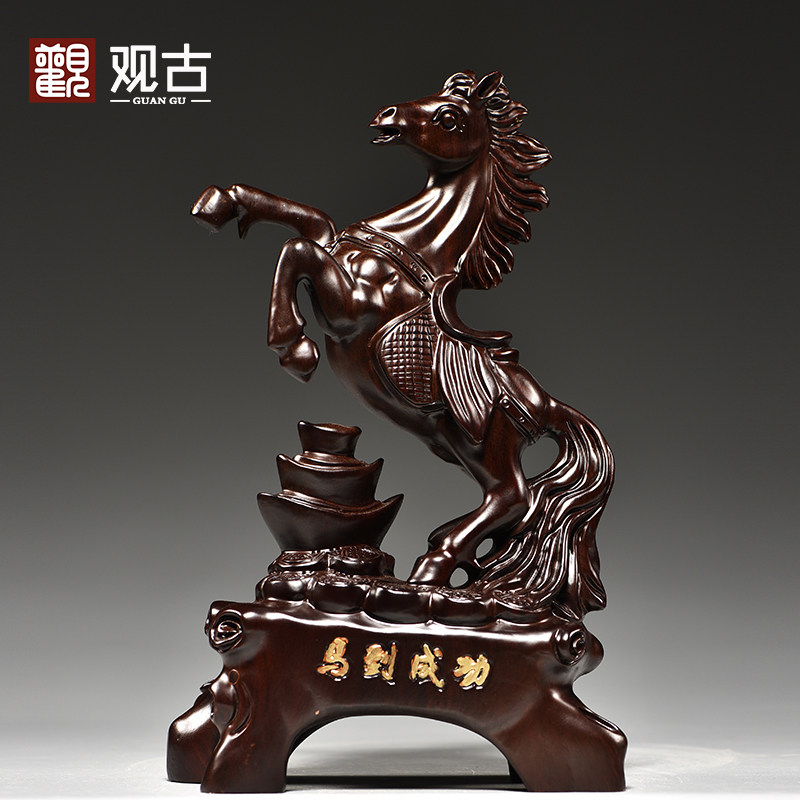 黑檀木祝福新古典客厅摆件