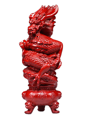 实木质龙祝福客厅十二生肖龙风水