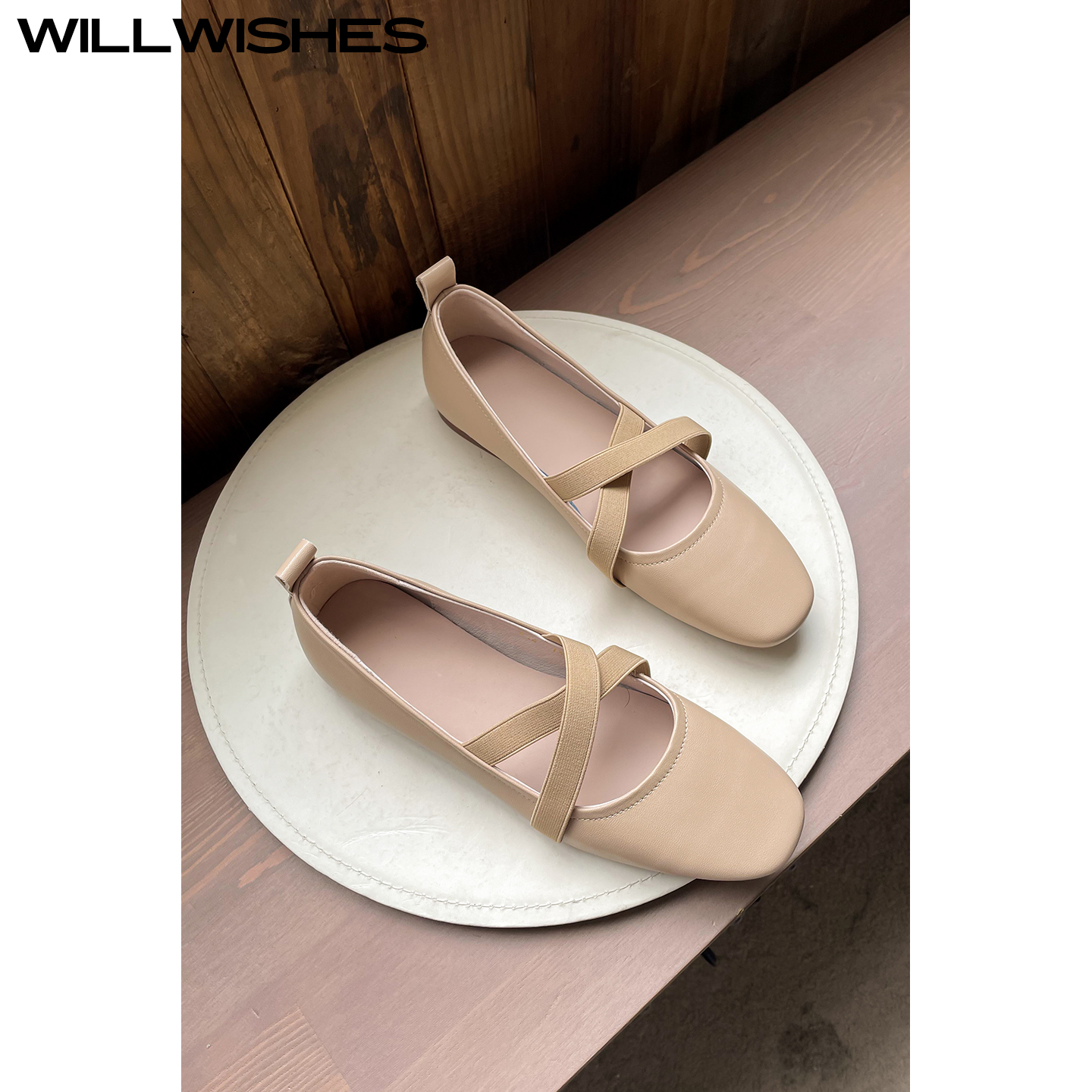 WILLWISHES晚晚风温柔芭蕾鞋女