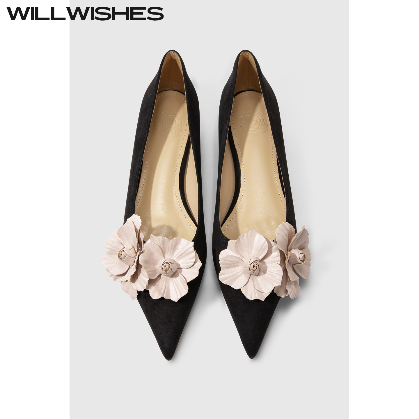 WILLWISHES王玎设计山茶花单鞋