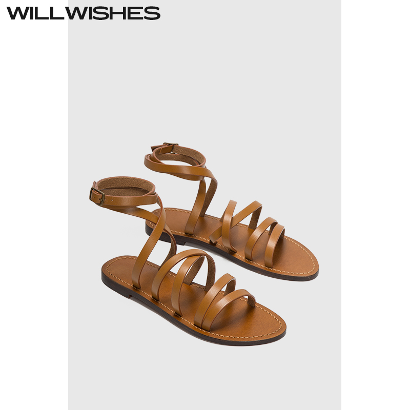 WILLWISHES王玎设计平底罗马鞋