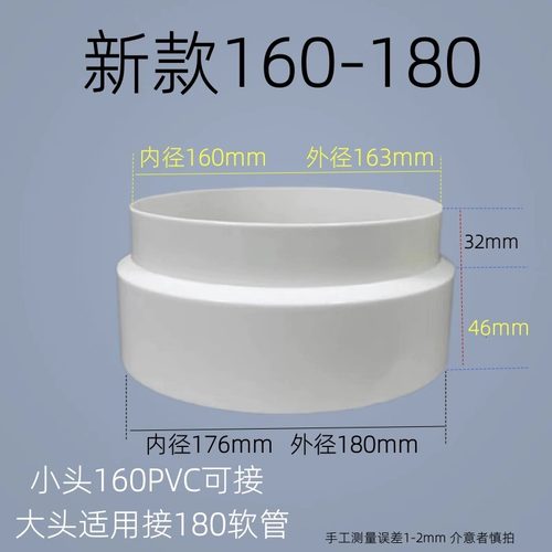 160转180变径圈排烟管变径接头