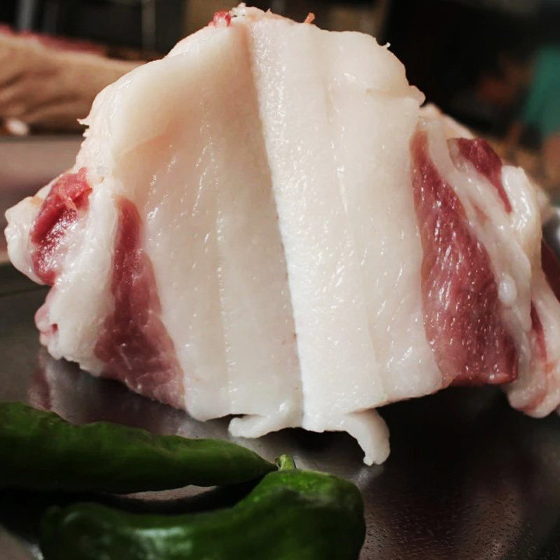 农家散养猪肉纯肥肉油渣散养土猪肉肥猪肉黑猪肥条肉2000g