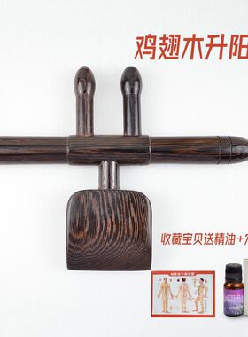 鸡翅木升阳铲刮痧按摩脊椎膀胱经推后背腹部经络点腿部穴位按摩棒