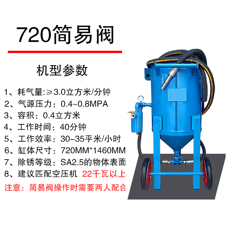 喷砂机除锈机钢结构车船雕刻模具抛光翻新移动小型高压气动喷沙机