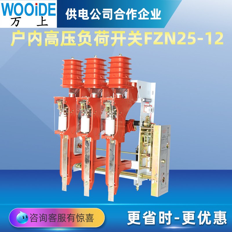 FKN12-12D/630A户内高压气式负荷开关10KV可挂墙FKN12-1W2RD/125A