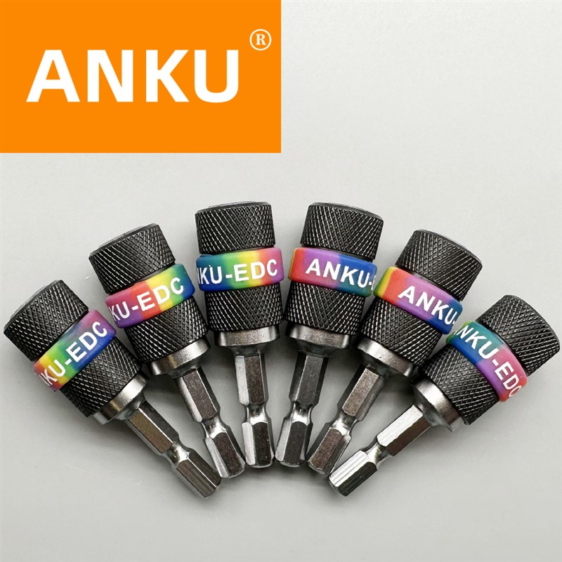 六角柄转换夹头1/4电动接杆6.35MM风批头转换杆手电钻接头电动