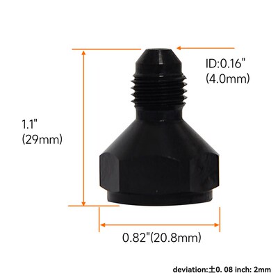 汽车改装散热器转接头油冷器转接头AN10内丝转AN8AN6外丝变径接头