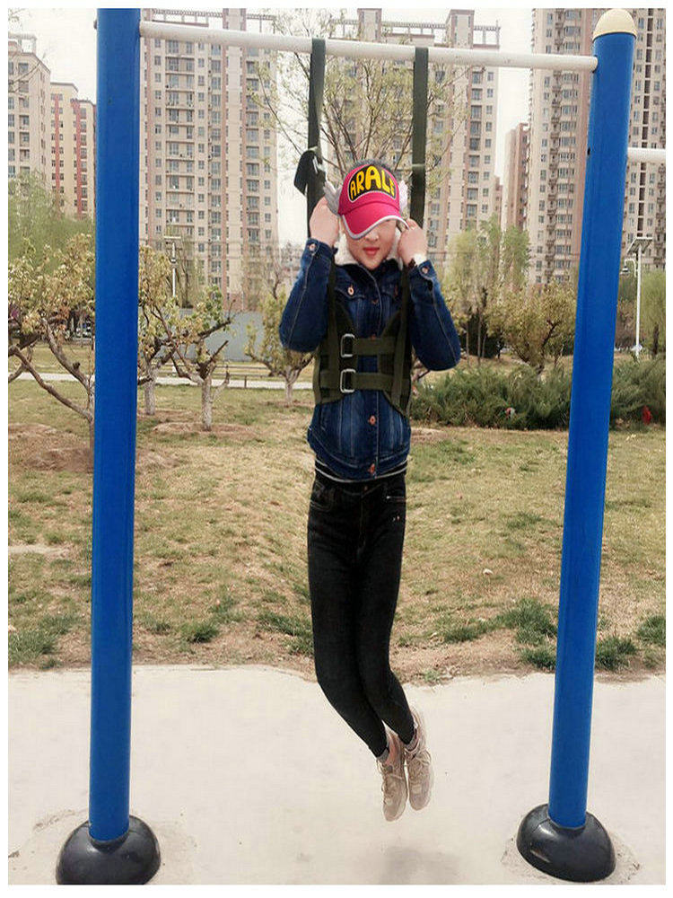 Lumbar traction belt stretching Household single lever hanging belt hanging single lever traction lumbar traction belt Lumbar protrusion hanging single lever auxiliary