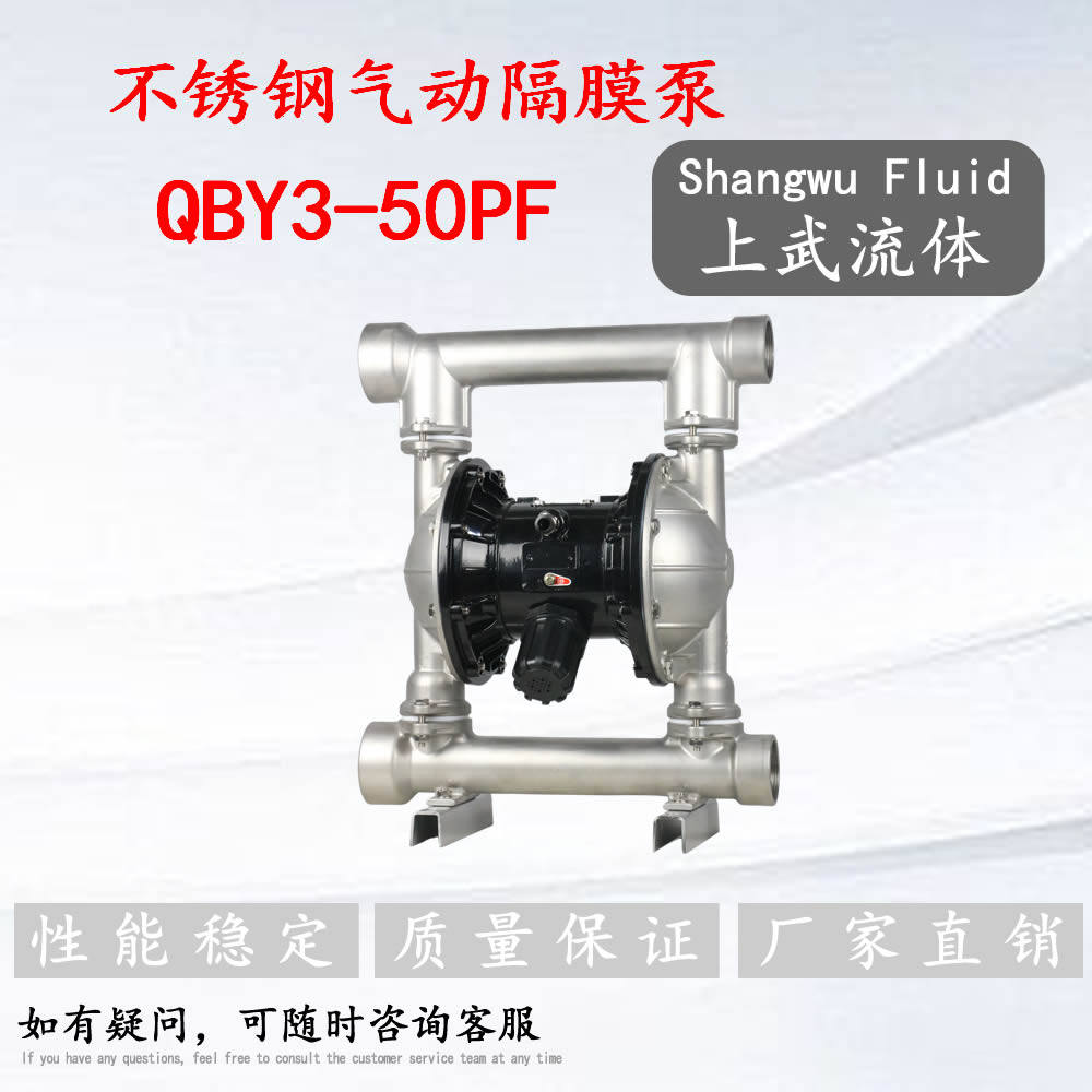 QBY3-50PF型不锈钢气动水泵