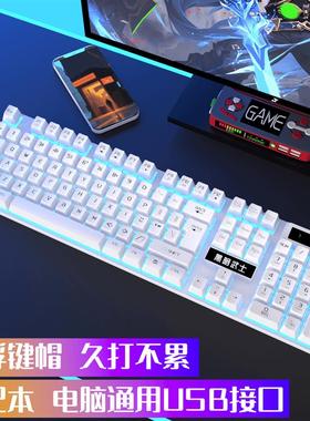 机械手感键盘电竞游戏办公专用高颜值笔记本电脑台式外接办公静音