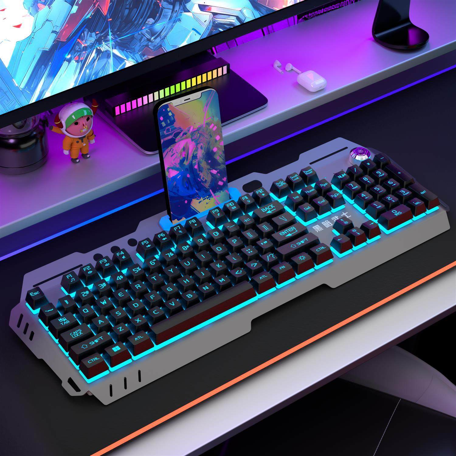 真机械手感键盘鼠标有线电竞键鼠游戏无线电脑笔记本办公专用外接