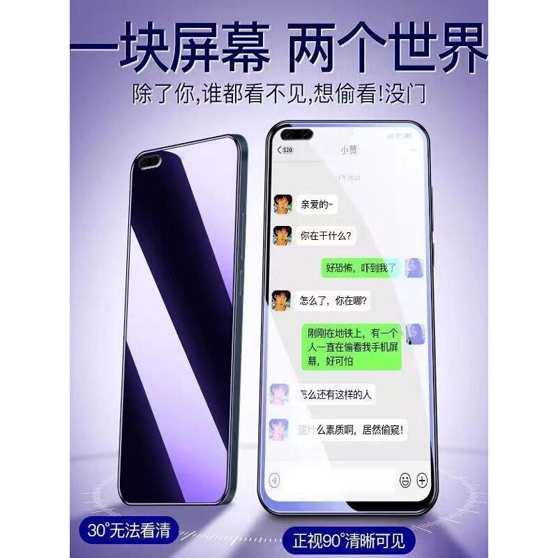 适用真我X50t钢化膜RMX2052防蓝光防窥膜手机膜Realm