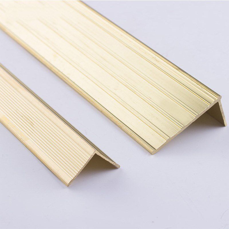 铜l型楼梯防滑铜条7字型踏步铜条台阶护角铜条楼梯踏步收边条.