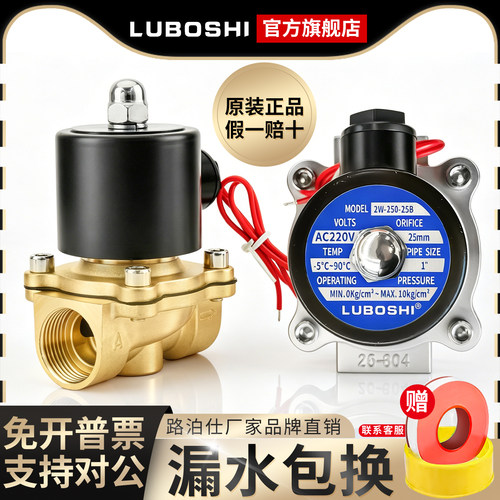 常闭2W不锈钢电磁水阀开关黄铜