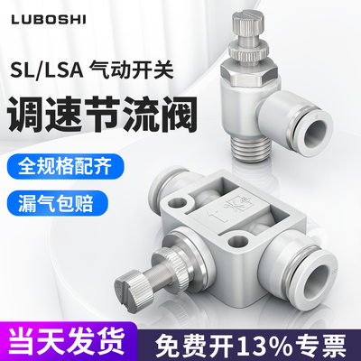 气缸调速接头SL8-02-03节流阀