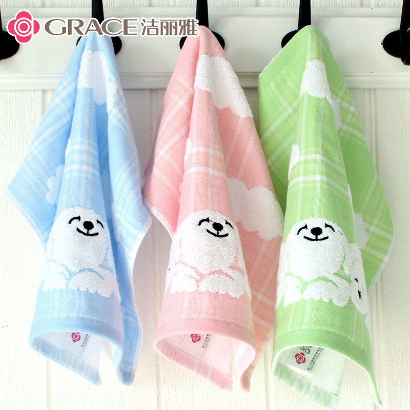 洁丽雅纯棉纱布方巾女全棉成人柔软吸水男女洗脸家用儿童小毛巾|msdalam kategori rumah Fabrik, tuala/tuala mandi/jubah mandi, tuala/tuala - dari Buy2taobao.com untuk memberikan perkhidmatan ejen Taobao profesional membeli