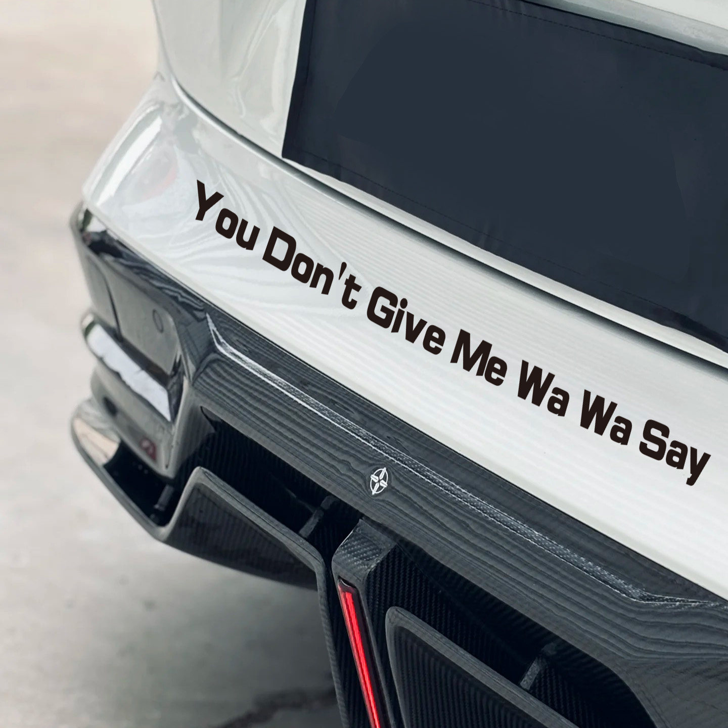 搞笑车贴你不要给我哇哇叫you don't give me wa wa say汽车尾贴