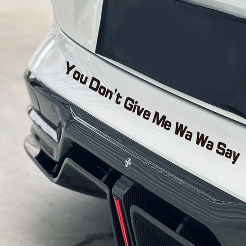 搞笑车贴你不要给我哇哇叫you don't give me wa wa say汽车尾贴