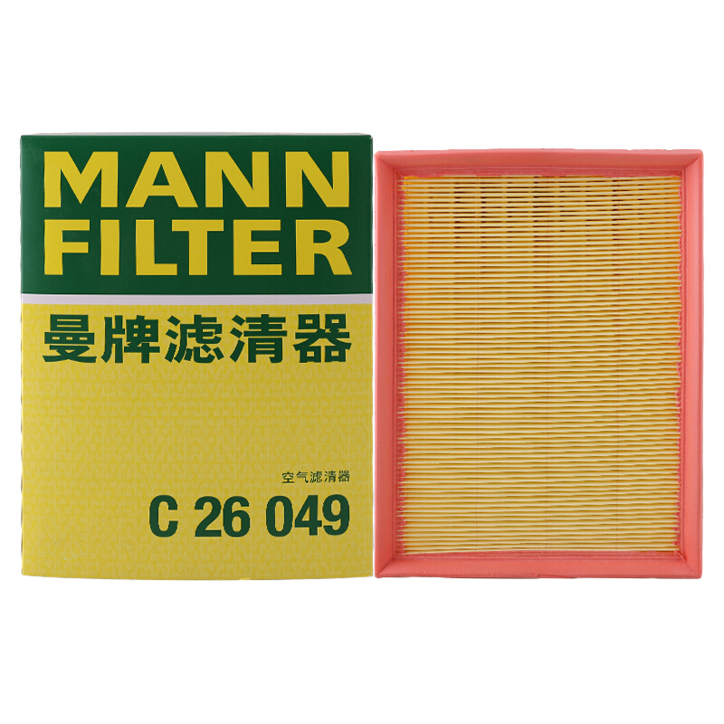 曼牌(MANNFILTER)空气滤清器/空气滤芯C26049适用荣威350 1.5L