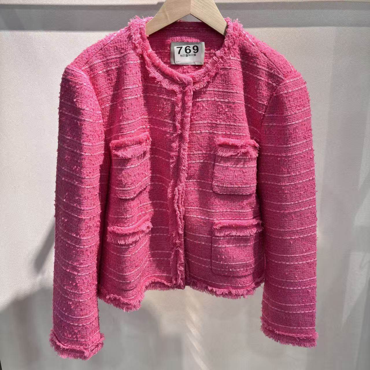 鸢系列秋冬款百搭暗扣小香风外套6630,女装/女士精品,短外套,淘宝优惠券,粉丝福利购,淘宝优惠卷