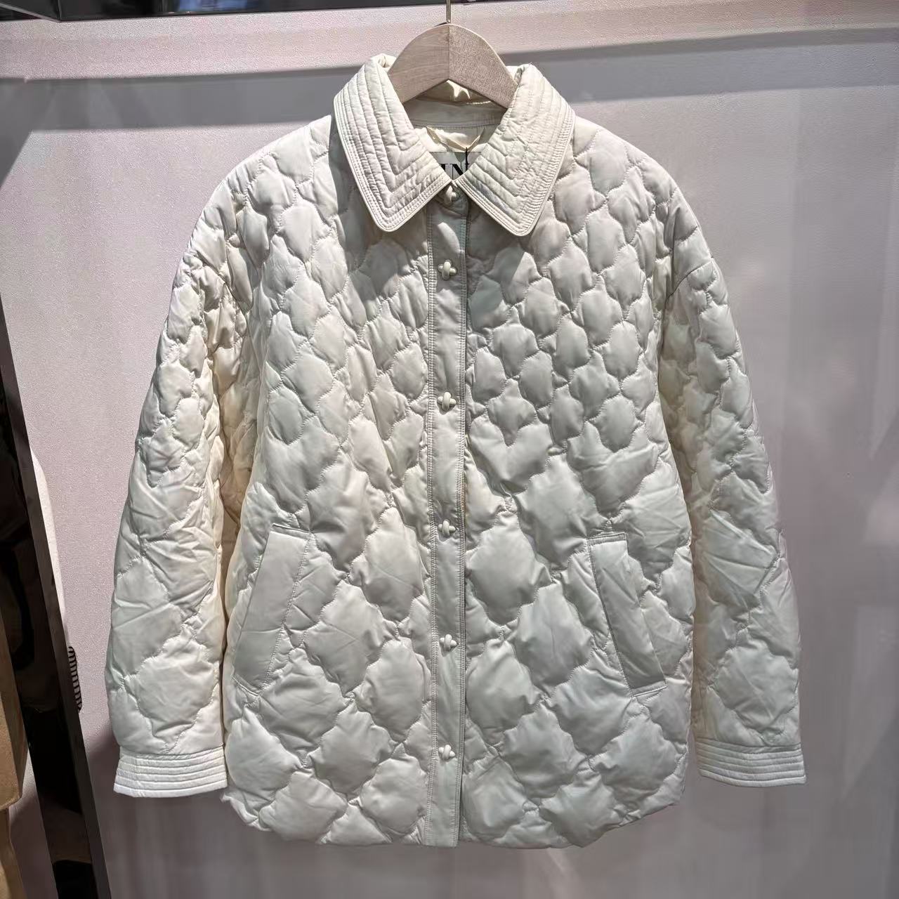 鸢系列90%白鸭绒轻薄衬衣领羽绒服外套3301